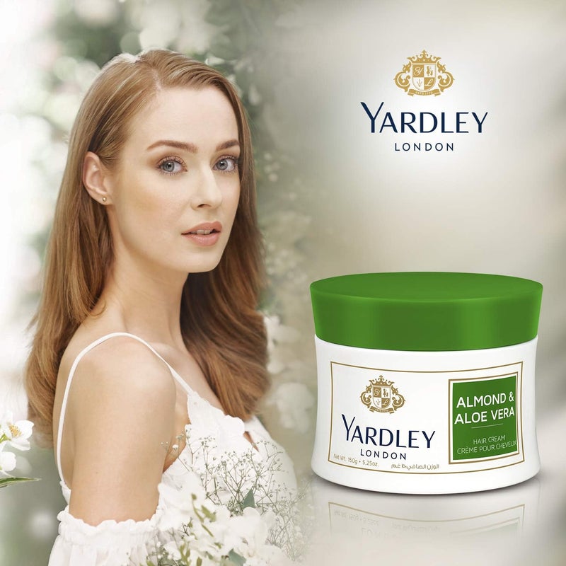 Yardley كريم شعر ياردلي لندن باللوز والألوة - 150 جرام - Image 2